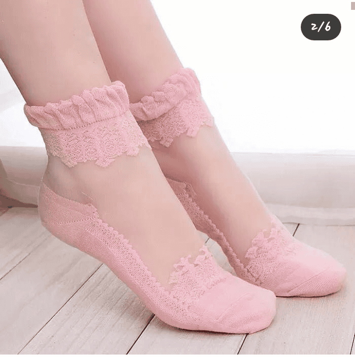 Pack of 4 Transparent Socks Pack of 4 Transparent Socks